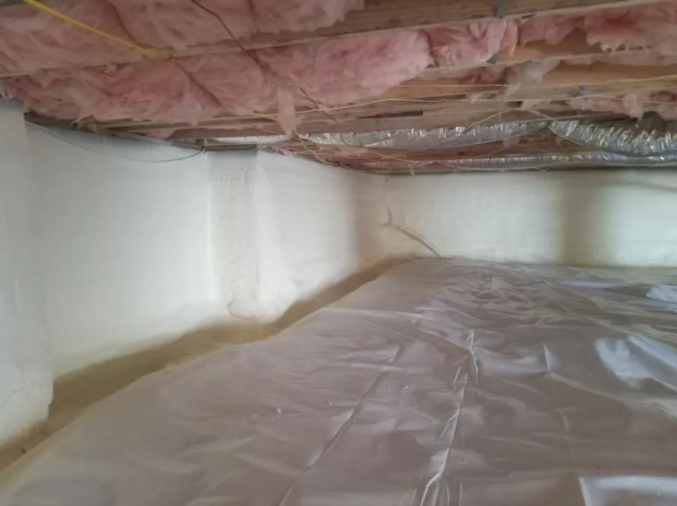 Crawl space encapsulation with closed-cell spray foam for Spray Foam Roofing Repair in Hartsville